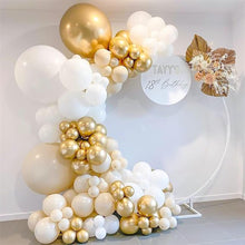 Load image into Gallery viewer, 129pcs Metallic Gold Balloons Latex Balloons Different Sizes 18 12 10 5 Inch Party Balloon Kit for Birthday Party Graduation Wedding Holiday Balloon Decoration

