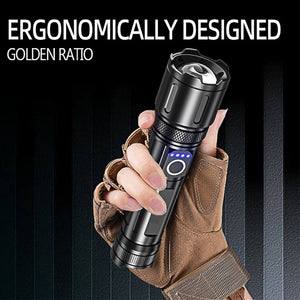 LED Flashlights High Lumens, Small Flashlight, Zoomable, Waterproof, Adjustable Brightness Flash Light for Outdoor, Emergency, Tactical & Camping Accessories