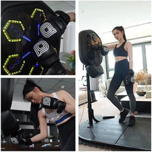 Load image into Gallery viewer, Smart Music Boxing Machine with LED, Electronic Punching Machine with Phone Holder &amp; Boxing Gloves
