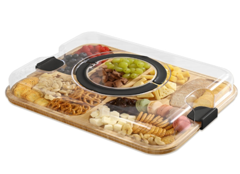 Wholesale: Portable Food Tray with Lid and Dividers