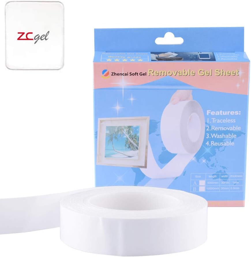 Wholesale:32.8 feet of reusable multi-functional traceless strong double-sided nanoadhesive