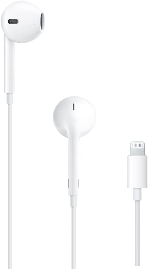 EarPods Headphones with Lightning Connector, Wired Ear Buds for iPhone with Built-in Remote to Control Music, Phone Calls, and Volume