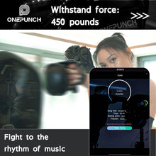 Load image into Gallery viewer, Smart Music Boxing Machine with LED, Electronic Punching Machine with Phone Holder &amp; Boxing Gloves
