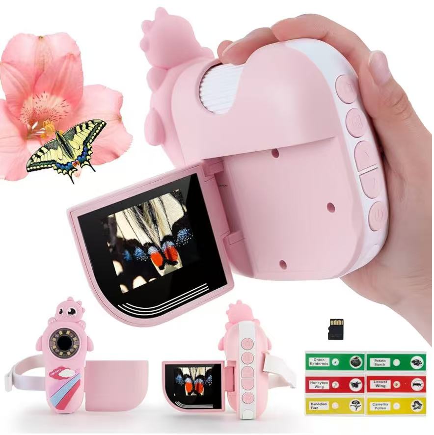 Wholesale: Dino Microscope for Kids, 1000x Portable Digital Microscope Camera with 2