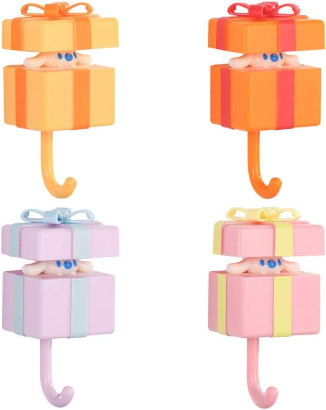 Wholesale: Set of 4 Creative Cartoon Emoticon Hooks