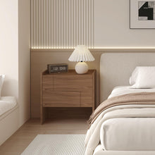Load image into Gallery viewer, Wholesale: Minimalist Double-Drawer Nightstand with Charging Station

