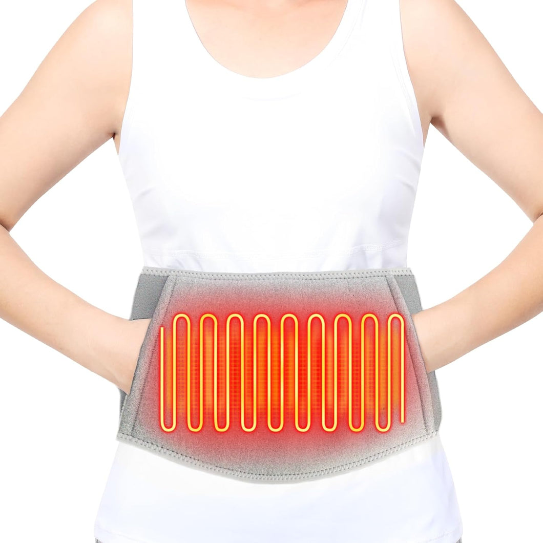 Heating Pad for Back Pain Relief - Cordless Heated Waist Belt Back and Belly Heating, Fast Heat Pad with Electric Rechargeable Battery Powered,Gifts for Mom