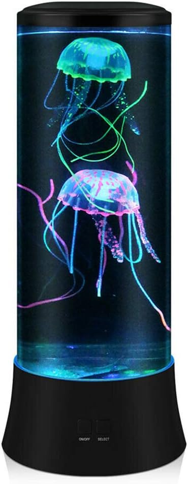 Jellyfish Lamp, LED Fantasy Jelly Fish Light, Jellyfish Tank Table Lamp Decorations for Home Office Decor Great Gifts for Kids