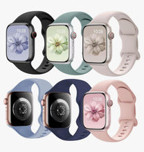 Load image into Gallery viewer, Wholesale: 6 Pack Sport Watch Bands Compatible with Apple Watch Band 38mm 40mm 41mm 42mm 44mm 45mm 49mm Women Men, Soft Silicone Sport Strap Replacement Band for iWatch Apple Ultra SE Series 8 7 6 5 4 3 2 1
