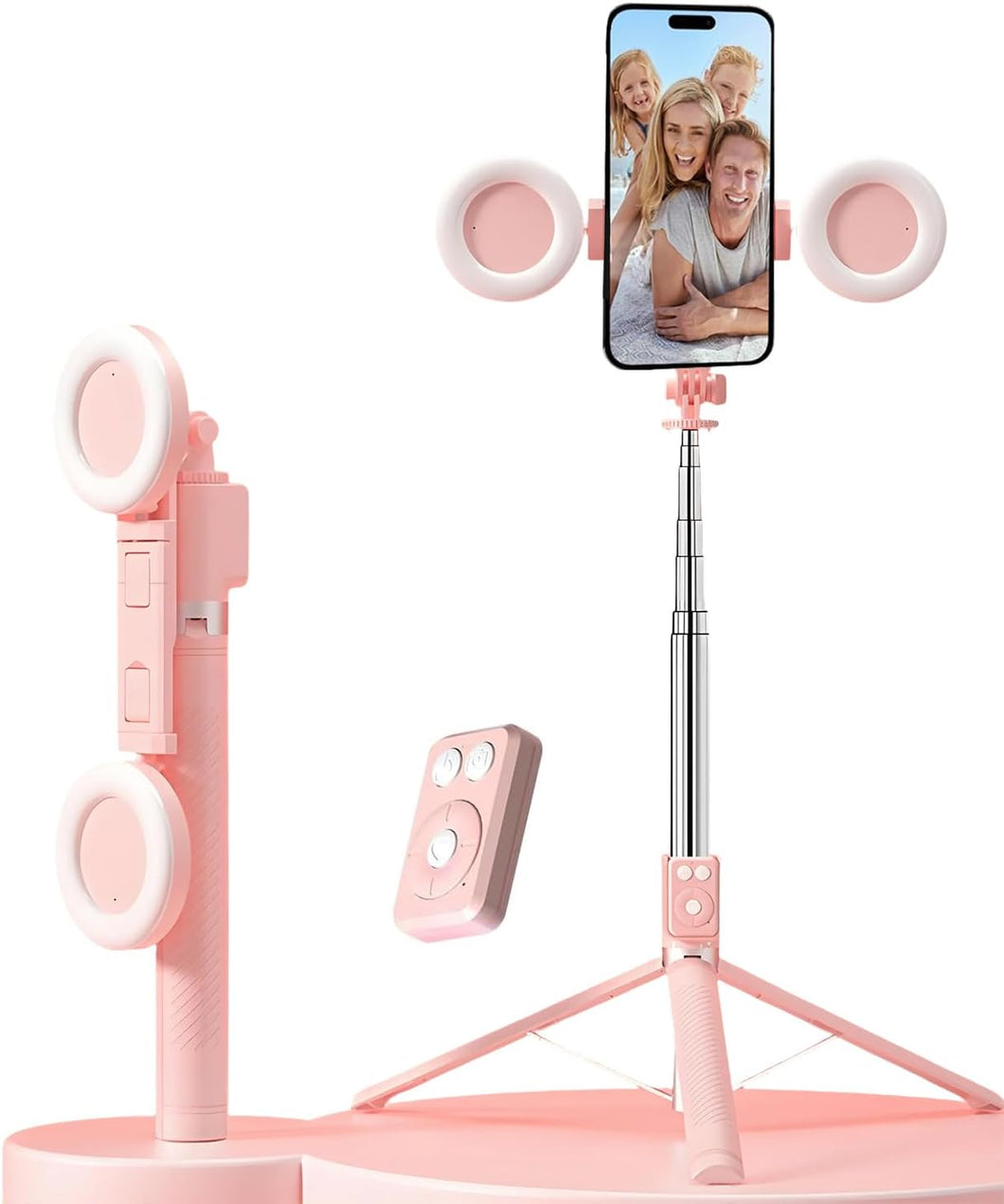Wholesale: Retractable Smartphone Tripod Selfie Stick with Built-in Light