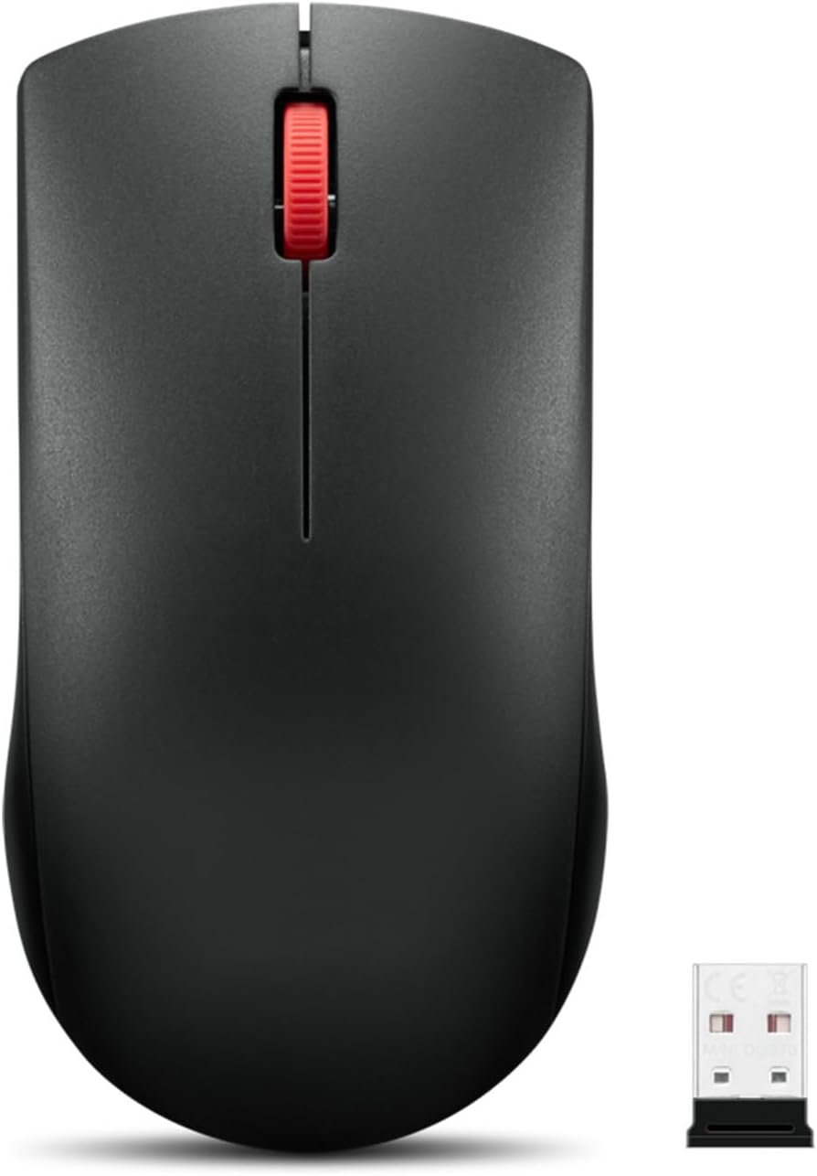 Wholesale: Lenovo Wireless Mouse (WL150) - 2.4G Nano USB-A Ambidextrous Ergonomic Mouse – 3-Million Clicks, 1,000 DPI – Portable Compact Cordless Design - Computer & Laptop Accessories