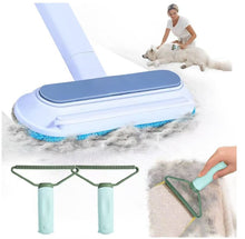 Load image into Gallery viewer, Wholesale: Multifunctional Pet Hair Remover,2 Pcs Carpet Scraper,4 in 1 Dog Hair Remover, Reusable Cat Hair Remover for Dog and Cat,Adjustable Lint Brush for Carpet,Sofa,Bedding,Clothes and Furniture,Blue
