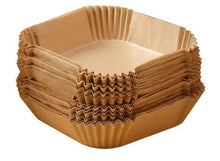 Load image into Gallery viewer, Wholesale: Air Fryer Paper Liners, Parchment Paper, Air Fryer Liners Disposable for Microwave, Non-Stick Air Fryer Liner Square Free of Bleach (6.3IN)
