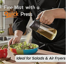Load image into Gallery viewer, Wholesale: 2 in 1 Oil Sprayer for Cooking, Oil Dispenser for Kitchen Gadgets, 16oz/470ml Premium Food-Grade Oil Bottle, for Salad, Air Fryer, BBQ (Transparent)
