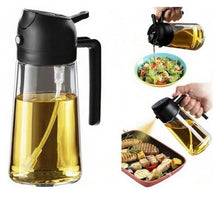Load image into Gallery viewer, Wholesale: 2 in 1 Oil Sprayer for Cooking, Oil Dispenser for Kitchen Gadgets, 16oz/470ml Premium Food-Grade Oil Bottle, for Salad, Air Fryer, BBQ (Transparent)
