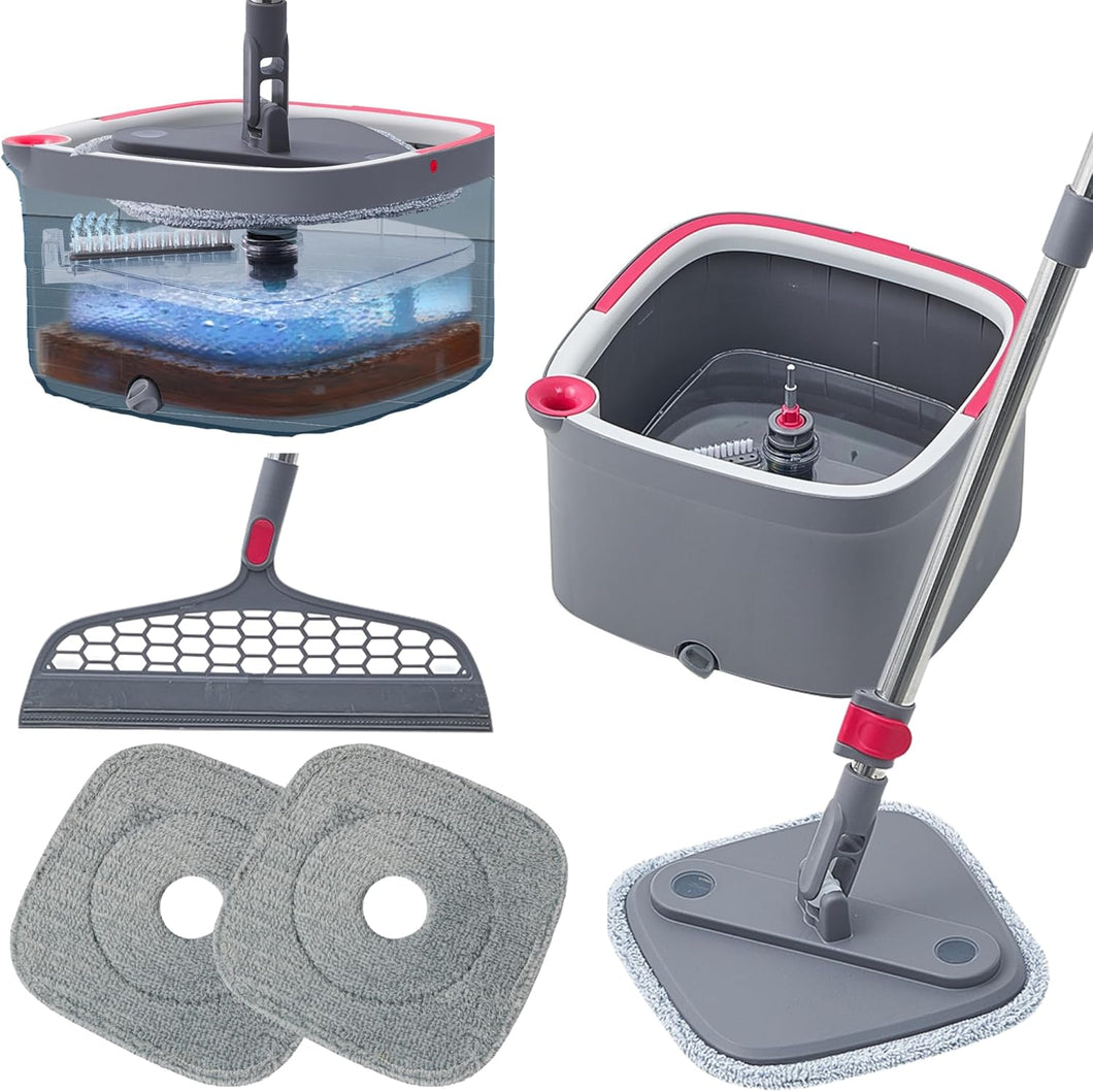 EasyWring Microfiber Spin Mop, Bucket Floor Cleaning System