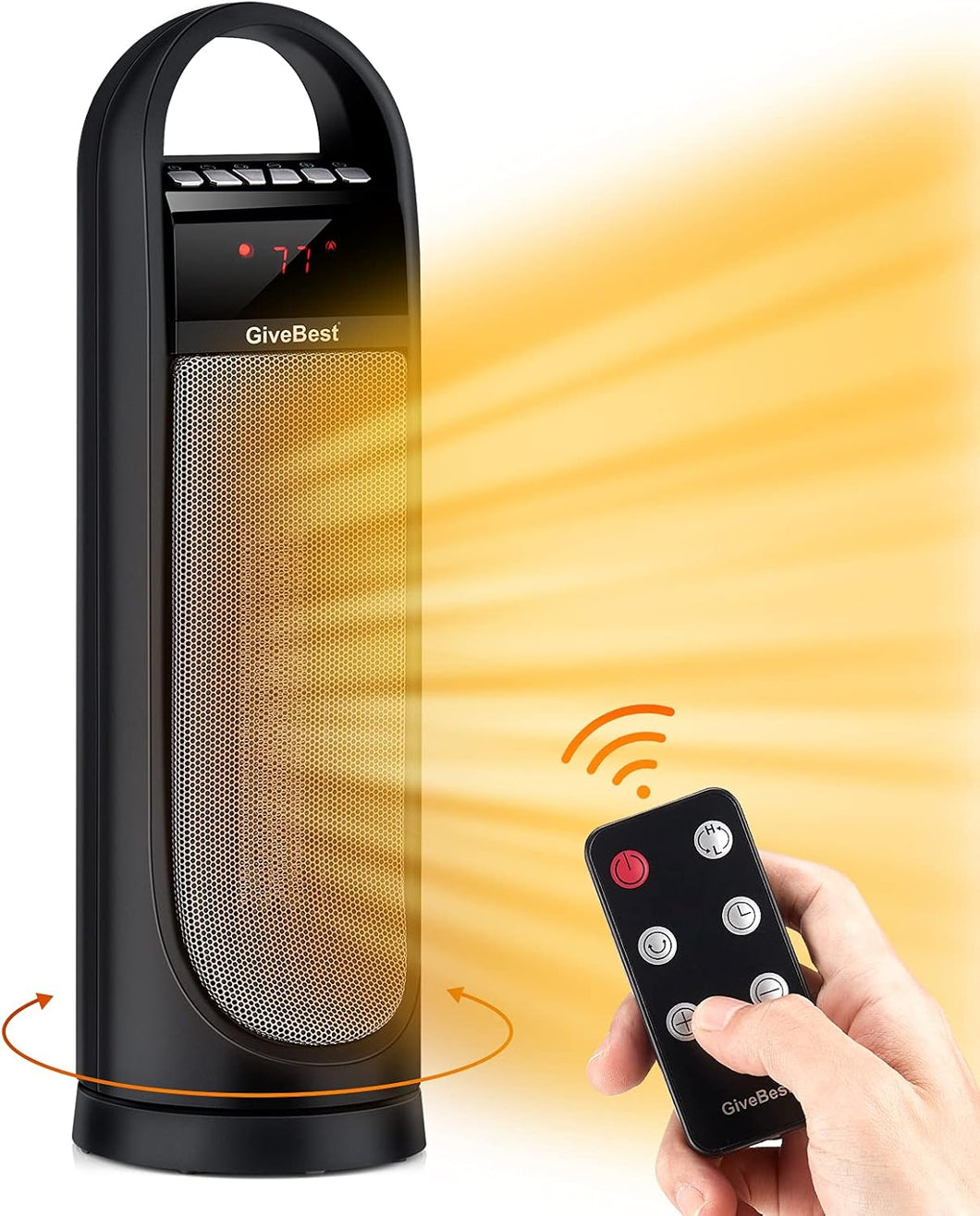 Wholesale:  Remote-Controlled Tower Ceramic Heater
