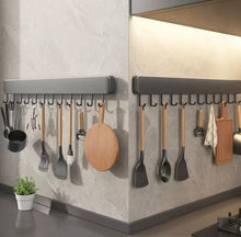 Load image into Gallery viewer, Wall Mounted Adhensive Hooks, Space Saving Utensil Holder, Kitchen Utensil Hanger No Drilling Removable
